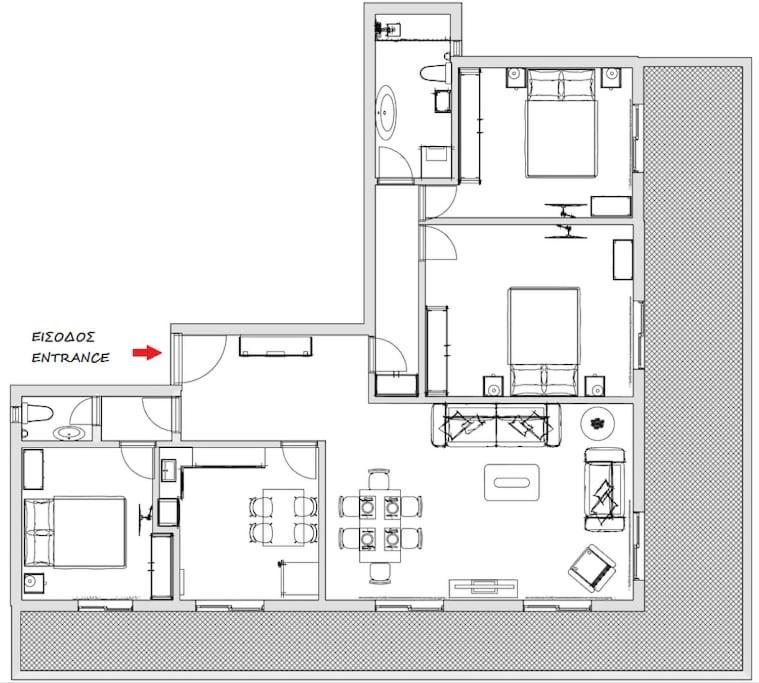 Spacious Flat Ideal For Families Αθήνα Εξωτερικό φωτογραφία